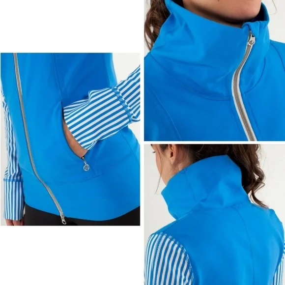 🌸 Lululemon Blue Workout Jacket 🌸 - Picture 3 of 9